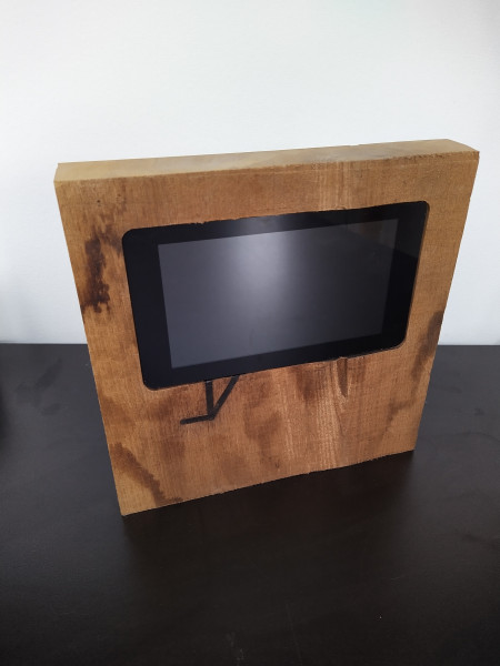 Echtholz Bilderrahmen für 7" Display
